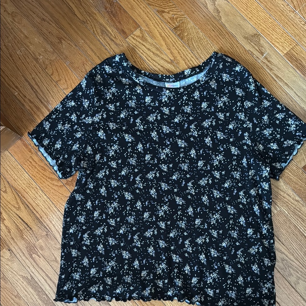 Floral Black and beige top, Lularoe